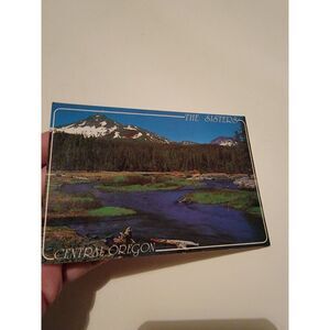 Vintage Postcard Post Card VTG Photograph The Sisters Central Oregon Mountains
